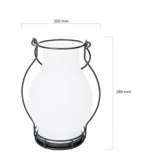 Solar LED lantaarn Genie met realistisch vlam-effect - op zonne energie