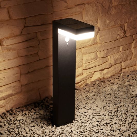 Solar LED staande lamp Oslo met bewegingssensor