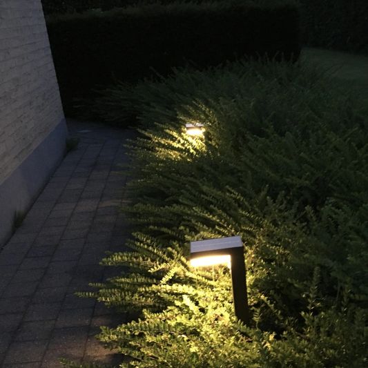 Solar LED staande lamp Oslo met bewegingssensor