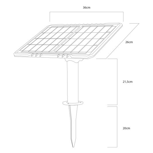 Solar led strip Lina van 10 meter