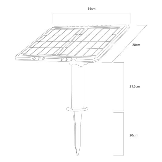 Solar led strip Lina van 5 meter