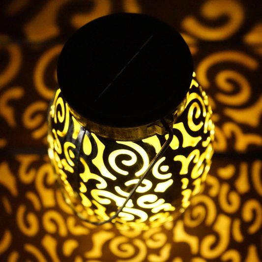 Solar LED tafellamp Agadir op zonne-energie met mooi lichteffect