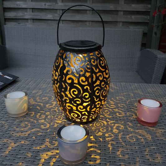 Voordeelset Solar LED tafellamp Agadir 3 stuks op zonne-energie met mooi lichteffect