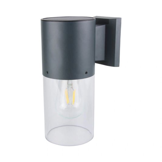 Solar LED wandlamp Fedde op zonne energie - Met filament lamp - Voordeelset van 2 stuks