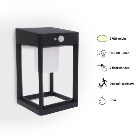 Solar LED wandlamp Svea op zonne energie