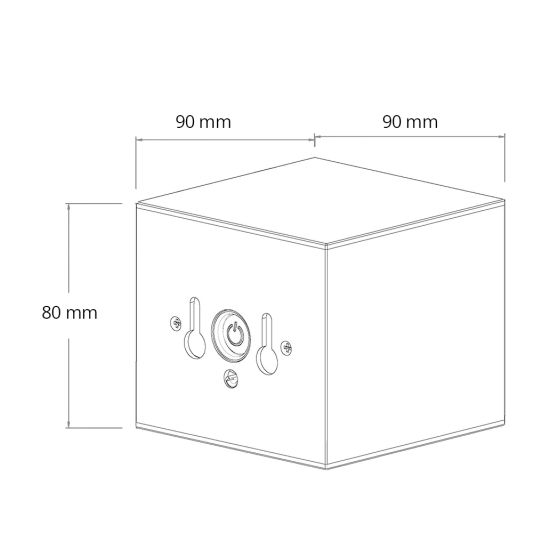 Solar LED wandlamp up downlight Emme recht - Voordeelset van 2 stuks