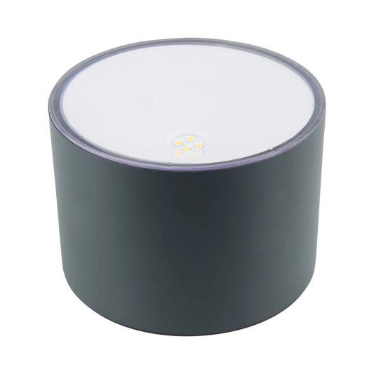 Solar LED wandlamp up downlight Emme rond - Voordeelset van 2 stuks