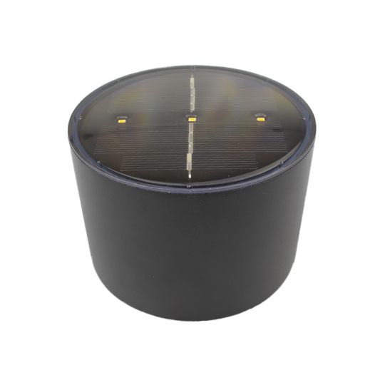 Solar LED wandlamp up downlight Emme rond - Voordeelset van 2 stuks