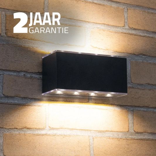 Solar LED wandlamp up downlight Olaf