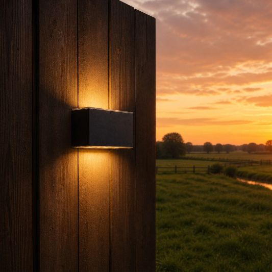 Solar LED wandlamp up downlight Olaf