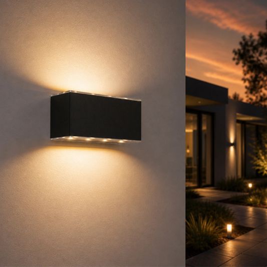 Solar LED wandlamp up downlight Olaf