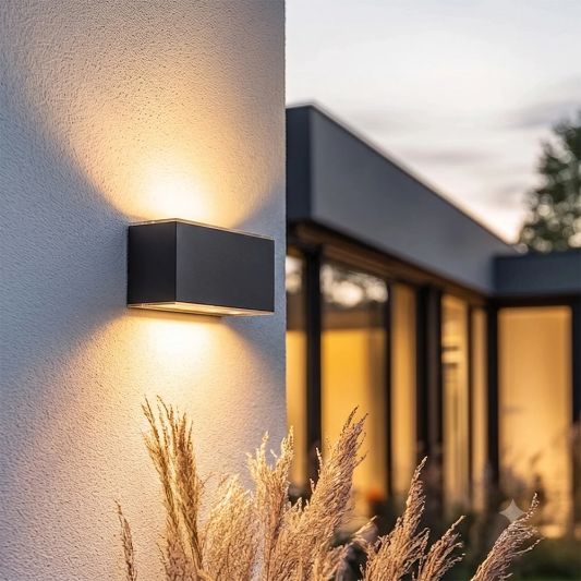 Solar LED wandlamp up downlight Olaf