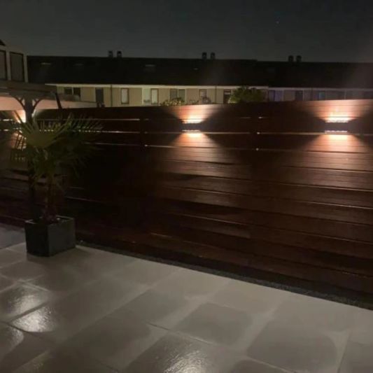 Solar LED wandlamp up downlight Olaf