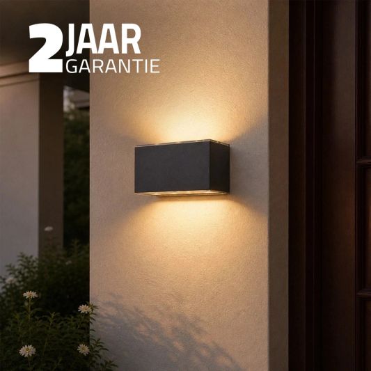 Solar LED wandlamp up downlight Olaf - voordeelset van 3