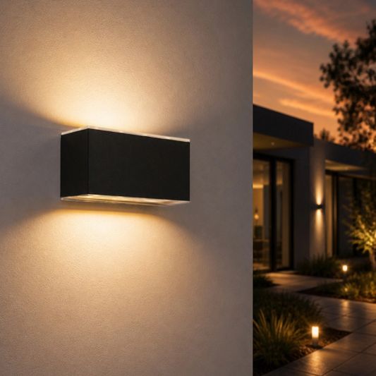 Solar LED wandlamp up downlight Olaf - voordeelset van 3