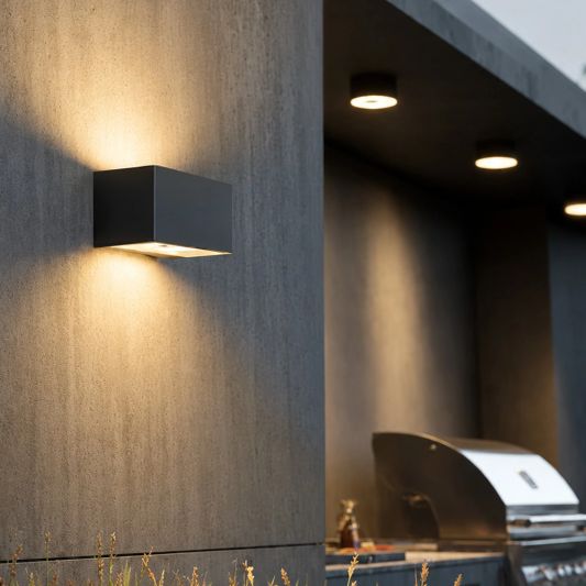 Solar LED wandlamp up downlight Olaf - voordeelset van 3