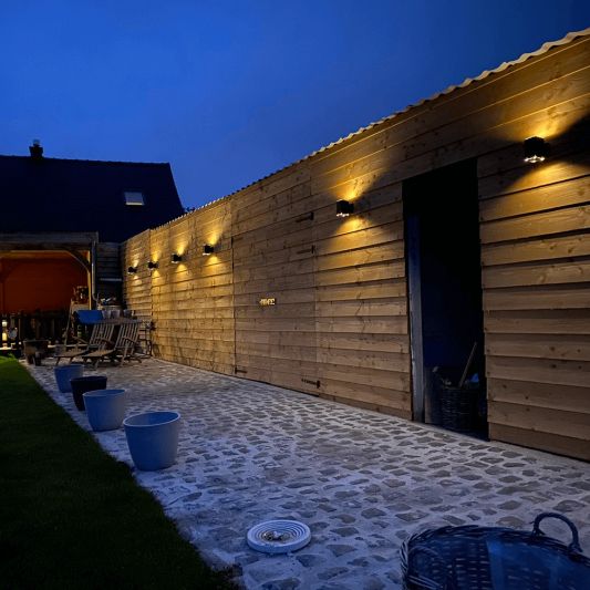 Solar LED wandlamp up downlight Sverre recht