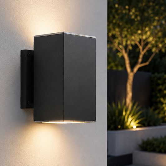 Solar LED wandlamp up downlight Sverre recht - XL versie - extra groot