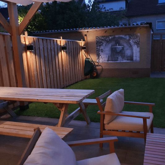 Solar LED wandlamp up downlight Sverre rond