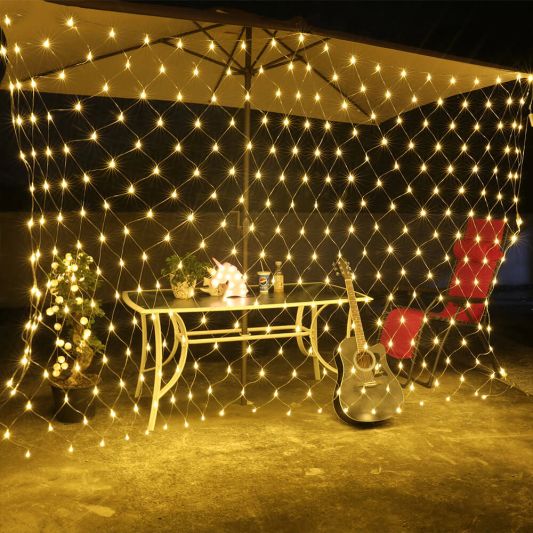 Solar lichtnet Dasher - Solar kerstverlichting warm wit licht