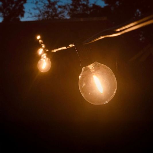 Solar lichtslinger Chain met 10 led filament lampen