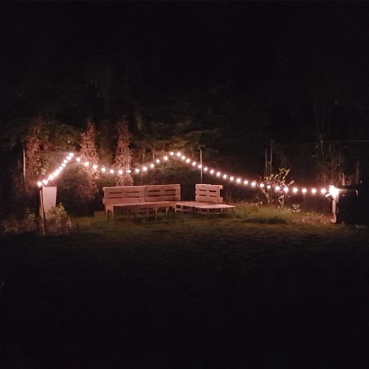 Solar lichtslinger Chain met 30 warm witte led filament lampen