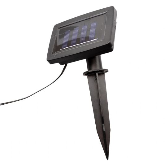 Solar lichtslinger Pendel met 8 warm witte LED filament lampen