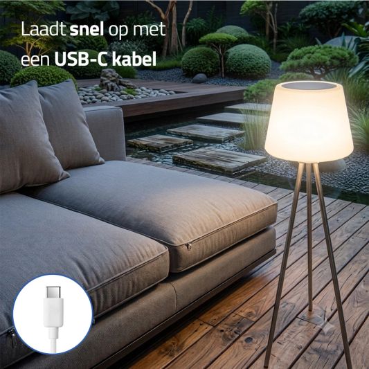 Solar loungelamp Brighton op zonne energie
