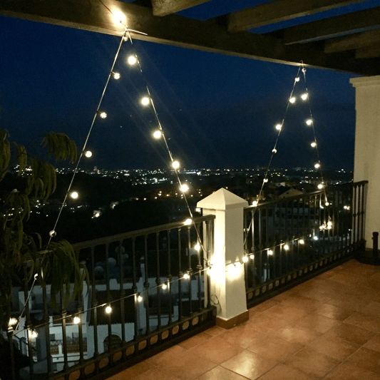 Solar lichtslinger Chain met 50 led filament lampen