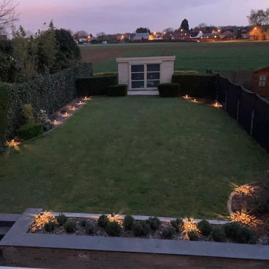 Solar priklamp Bogey met warm wit licht voordeelset van 4