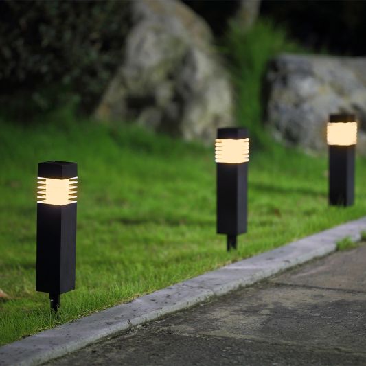 Solar priklamp Condor met warm wit licht set van 2