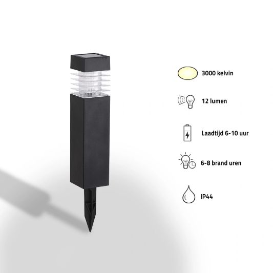 Solar priklamp Condor met warm wit licht set van 2