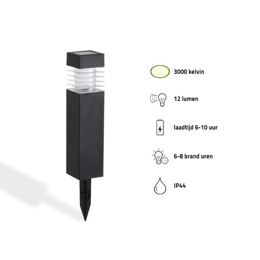 Solar priklamp Condor met warm wit licht set van 2