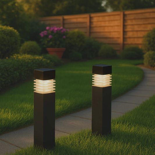 Solar priklamp Condor met warm wit licht set van 2