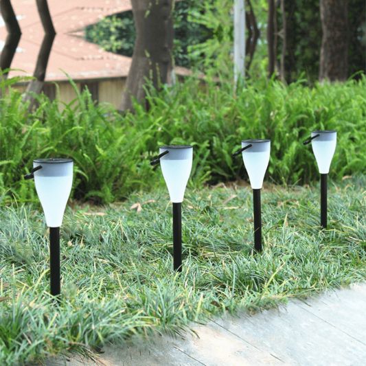 Solar priklamp en hanglamp Zwart multicolor RGB op zonne energie 6 stuks