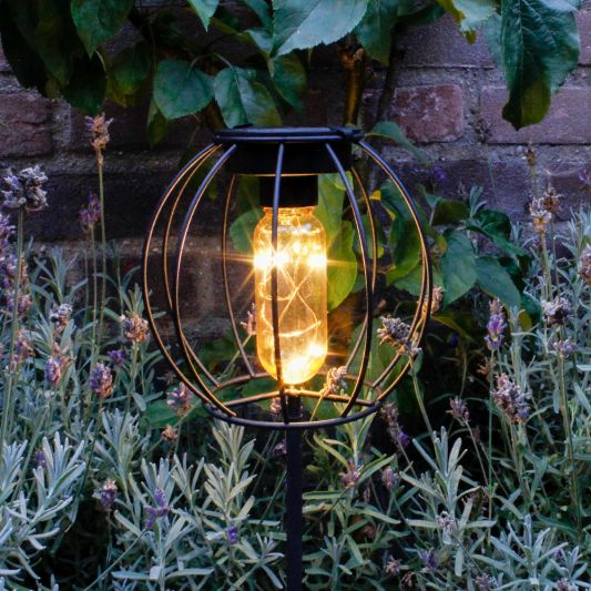 Solar priklamp Essence op zonne energie met filament led lamp - Ronde afwerking