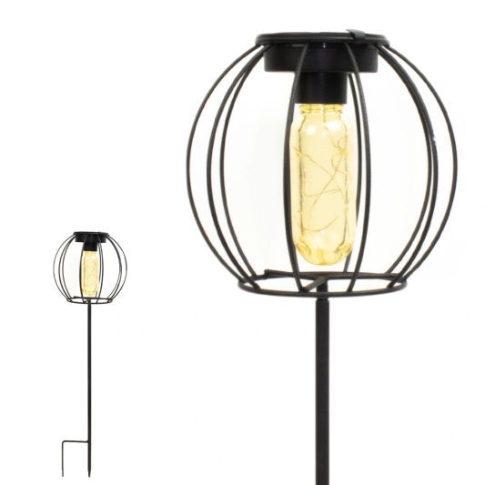 Solar priklamp Essence op zonne energie met filament led lamp - Ronde afwerking
