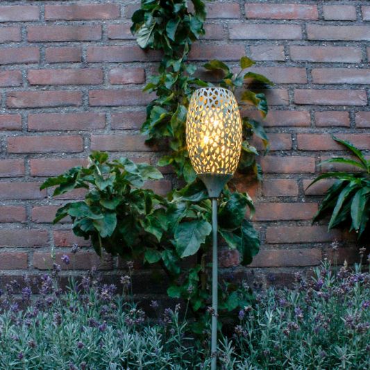 Solar priklamp Fairy Green met schemersensor