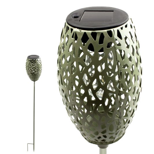 Solar priklamp Fairy Green met schemersensor