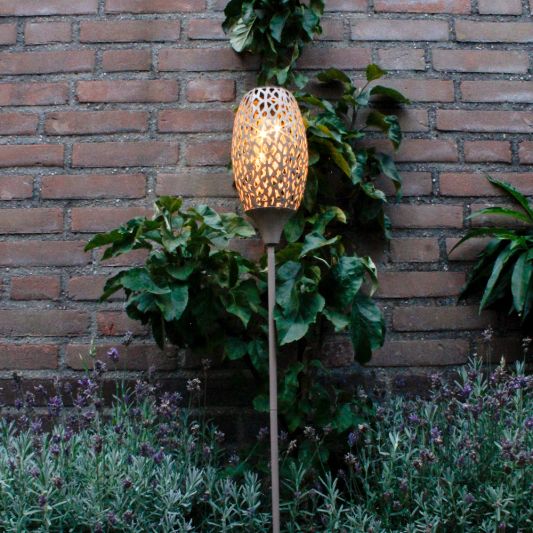 Solar priklamp Fairy Taupe met schemersensor