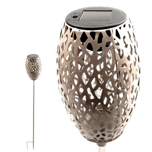 Solar priklamp Fairy Taupe met schemersensor