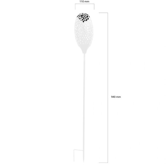 Solar priklamp Fairy White met schemersensor