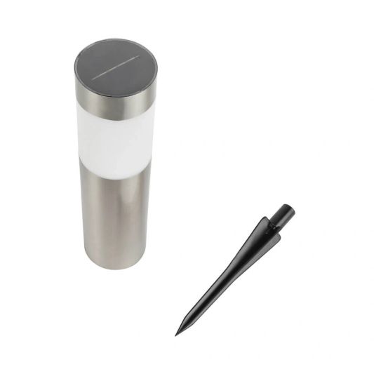 Solar priklamp Lucifer RVS padverlichting op zonne-energie (2 stuks)