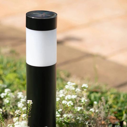 Solar priklamp Lucifer zwart padverlichting op zonne-energie (2 stuks)