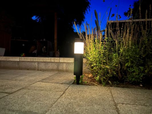 Solar priklamp Lucifer zwart padverlichting op zonne-energie (2 stuks)