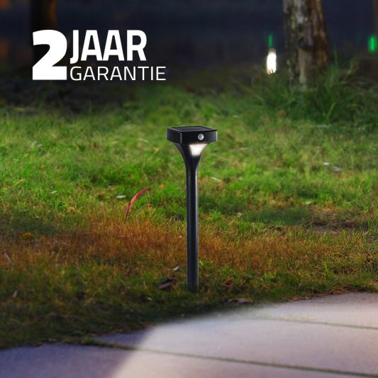 Solar priklamp Move padverlichting II zwart met bewegingssensor set van 4 stuks
