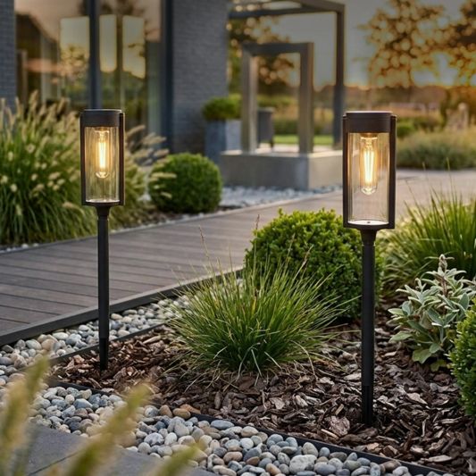 Solar priklamp Nero - Met grondspies - Tijdloos design