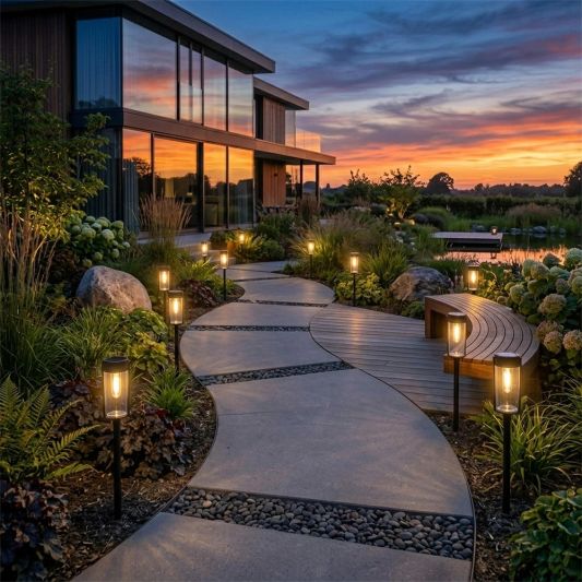 Solar priklamp Nero - Met grondspies - Tijdloos design