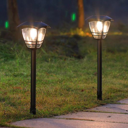 Solar priklamp Prickle met warm wit licht set van 2