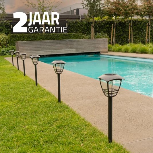 Solar priklamp Prickle met warm wit licht set van 2